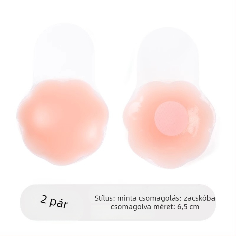 Langsha szilikon melltapasz, emelő hatású, láthatatlan menyasszonyi ruhához, vékony, kör alakú, egyszínű