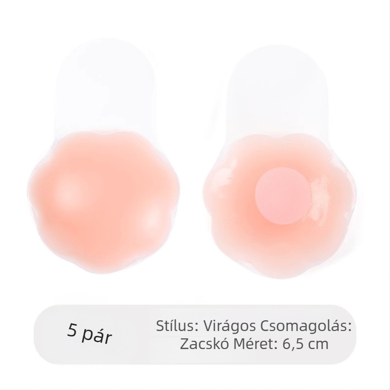 Langsha szilikon melltapasz, emelő hatású, láthatatlan menyasszonyi ruhához, vékony, kör alakú, egyszínű