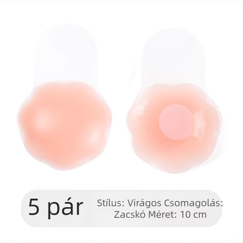 Langsha szilikon melltapasz, emelő hatású, láthatatlan menyasszonyi ruhához, vékony, kör alakú, egyszínű