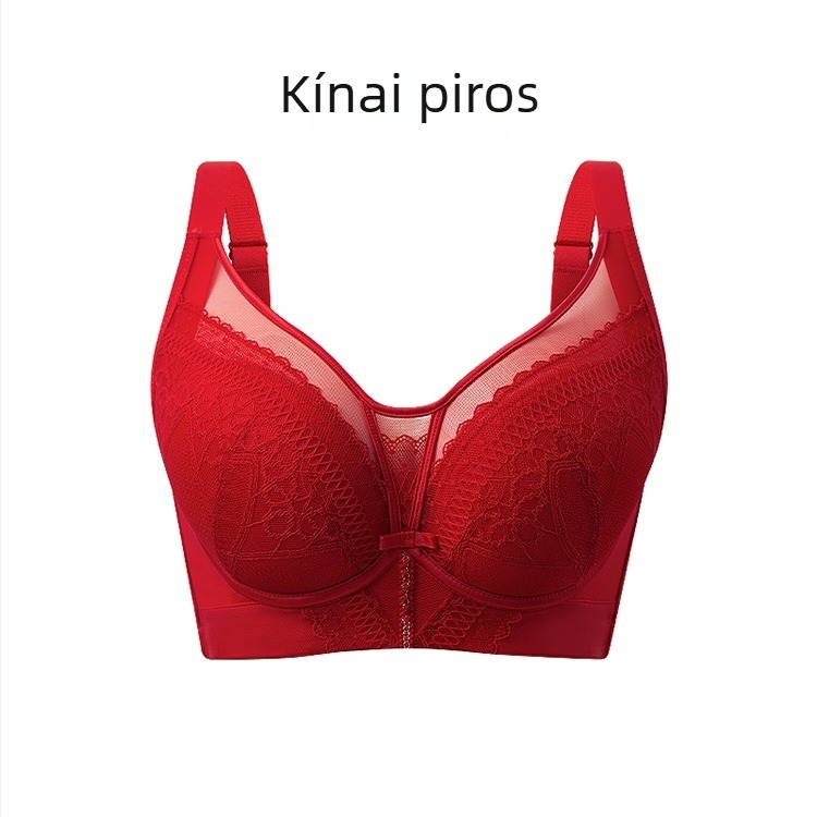 Idewei csipkés push-up melltartó, állítható, 3/4-es kosár, felső támasz és oldalsó formázás