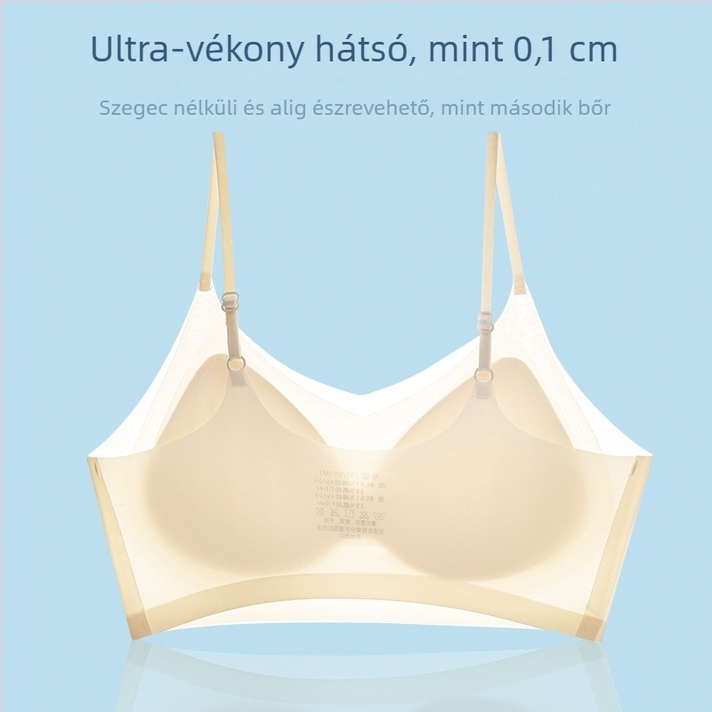 Yixingyao Sima varrás nélküli melltartó, egyrészes, 3/4 kosár, vékony formázott kosár, nylon spandex bélés