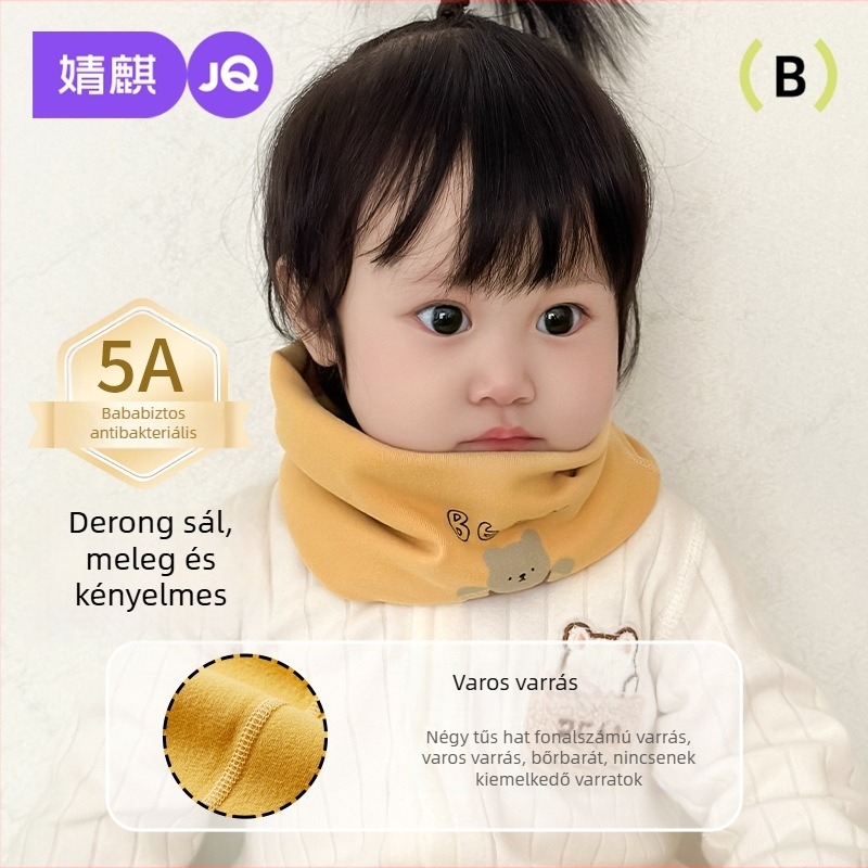 Jingqi gyerekeknek velúr sál – szélvédett és meleg téli nyakmelegítő, uniszex