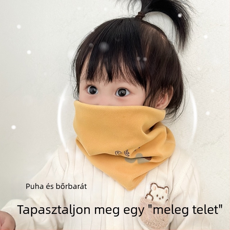 Jingqi gyerekeknek velúr sál – szélvédett és meleg téli nyakmelegítő, uniszex
