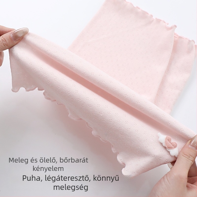 Vékony pamut nyakmelegítő babáknak és gyerekeknek, hálós mintázatú