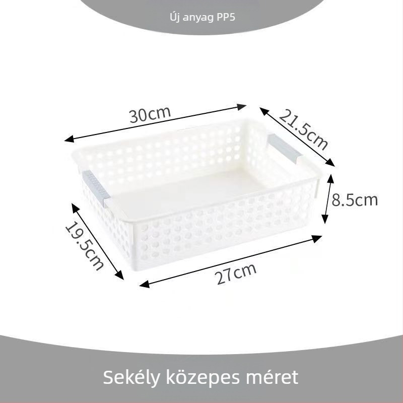 PP anyagú tároló kosár – japán stílus, 100 darabos készlet, íróasztalhoz, nassolnivalókhoz és játékokhoz