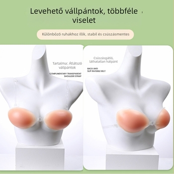 Szilikon melltapasz, vastagított kivitelben, push-up hatású, terhesség alatt, rejtett fürdőruha alatti, kerek formájú, 5 cm