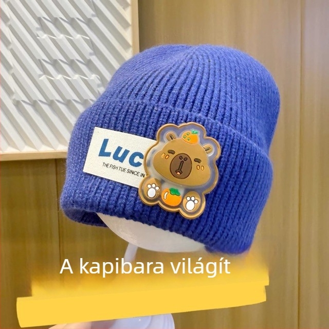 Labubu gyerek kötött sapka – őszi-téli, meleg és vastag, uniszex