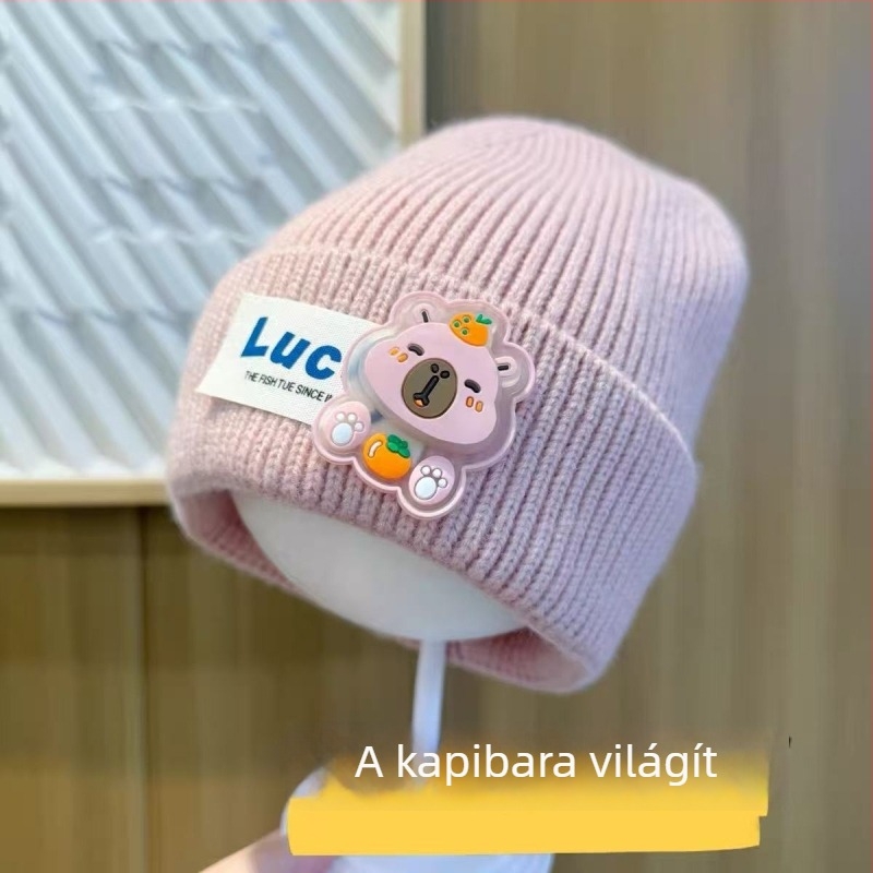 Labubu gyerek kötött sapka – őszi-téli, meleg és vastag, uniszex