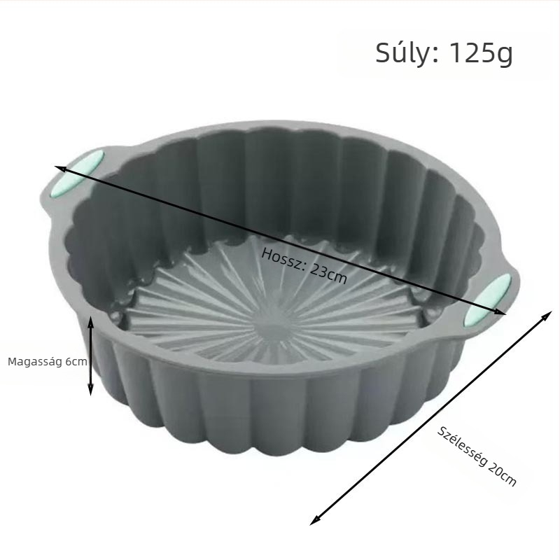 Süteményforma - szilikon, szabálytalan alak, magas hőmérsékletet tűrő, könnyű kiemelés a formából, sütéshez