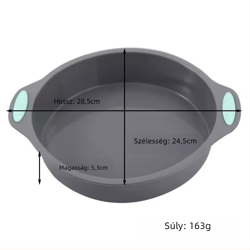 Süteményforma - szilikon, szabálytalan alak, magas hőmérsékletet tűrő, könnyű kiemelés a formából, sütéshez
