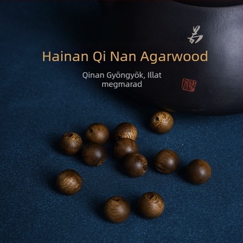 Hemu agarwood gyöngyös nyaklánc, természetes stílus, polírozott felület, 2022 nyári kiadás