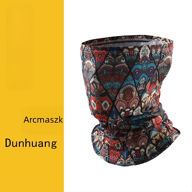 Nyári jégselyem ujjvédők és arc törölköző készlet, UV védelem, gyorsan száradó, vékony anyag, ideális vezetéshez és szabadtéri kerékpározáshoz.