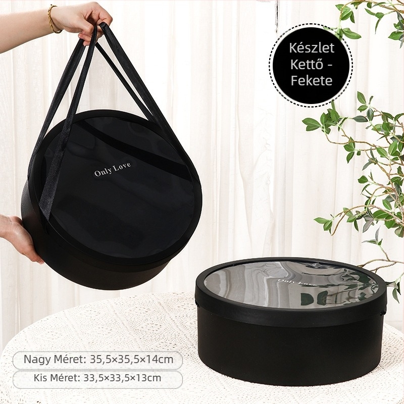 Személyre szabott kör alakú vízálló ajándékdoboz - PVC + papírkártya; Cikkszám: Round Waterproof Gift Box; Típus: Személyre szabott + Készleten; Hibahatár: 0.5