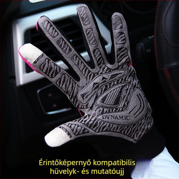 Kerékpáros kesztyűk, lélegző Nylon Ice Silk Lycra anyagból, uniszex felnőtteknek, monoszínű minta, csúszásmentes és napvédő