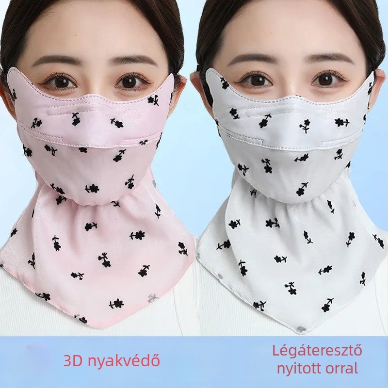 Ice Silk arcmaszk UV-védelemmel, félfedés, légáteresztő — Nyár 2024