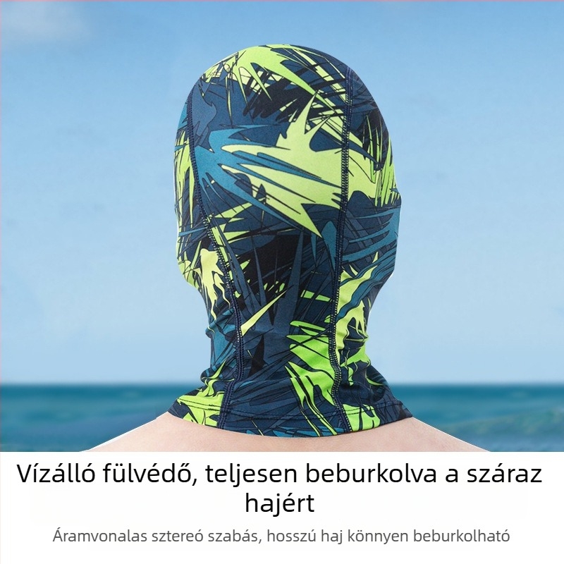Gyerekeknek készült Facekini úszómaszk UV-védelémmel, teljes arcvédő, vízálló poliészter anyag (81-95% poliészter)