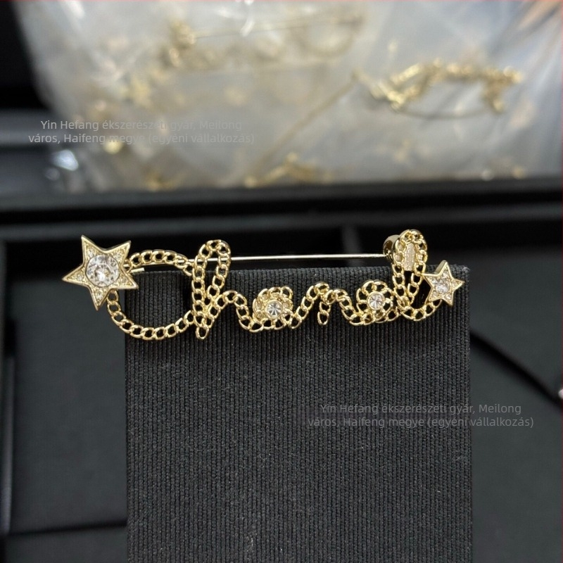 Ötvözetből készült virág- és masni alakú brooch, könnyed luxus stílus, galvanizált bevonat, dekoratív és kettős használat.
