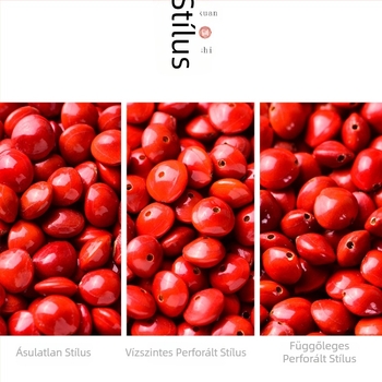 DIY ékszerekhez Bodhi magvak akácból — kézzel készített, lyukas gyöngyök karkötőkhez