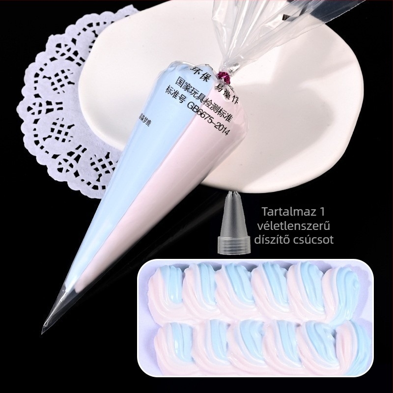 DIY krém ragasztó ékszerkészítéshez — epoxi kezelt műanyag/gyanta, rajzfilm-stílus, friss és édes