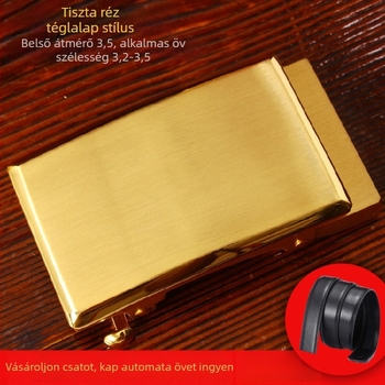 Automata övcsat, tiszta réz, férfi övcsat, kínai stílus