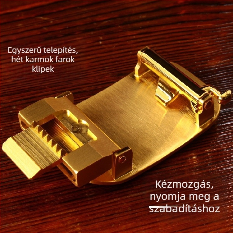 Automata övcsat, tiszta réz, férfi övcsat, kínai stílus