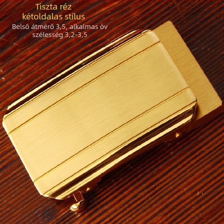 Automata övcsat, tiszta réz, férfi övcsat, kínai stílus