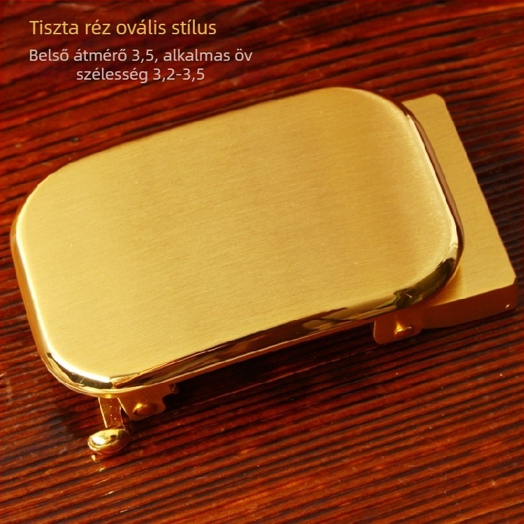 Automata övcsat, tiszta réz, férfi övcsat, kínai stílus