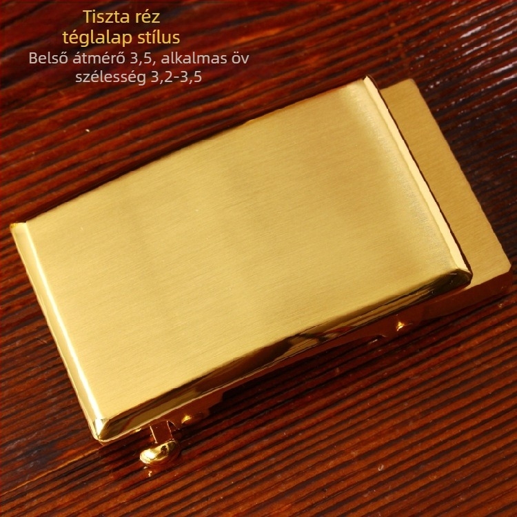 Automata övcsat, tiszta réz, férfi övcsat, kínai stílus