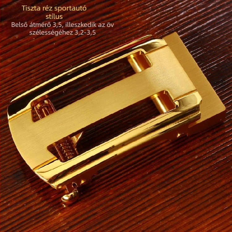 Automata övcsat, tiszta réz, férfi övcsat, kínai stílus