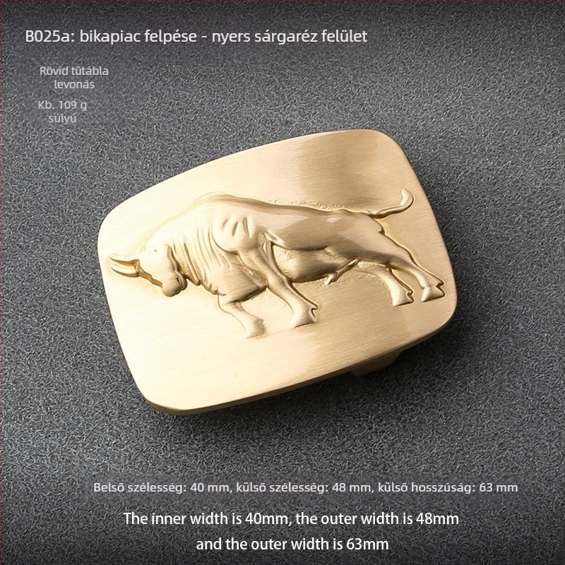 Réz övcsat, sima csat, retro stílus; testreszabás elérhető; 2020 nyári kiadás