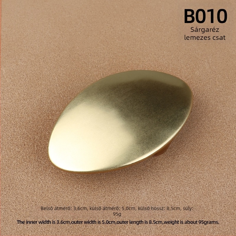 Réz övcsat, sima csat, retro stílus; testreszabás elérhető; 2020 nyári kiadás