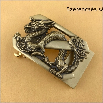 Rézből készült automata övcsat, retro stílus, szabadidőhöz.