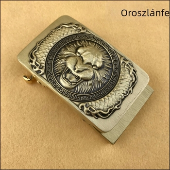 Rézből készült automata övcsat, retro stílus, szabadidőhöz.