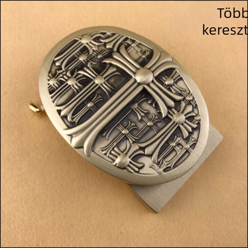 Rézből készült automata övcsat, retro stílus, szabadidőhöz.