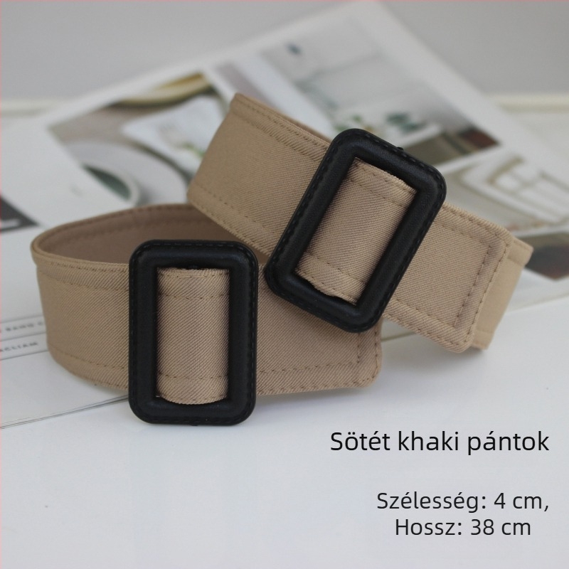 Női windbreaker öv szövött anyagból japán csattal; márka Golden Pear; mosható, festés, összerakás, kézi varrás; csomagolás: 1 csomag OPP zacskóban