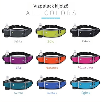 Szabadtéri sport deréktáska — Nylon, lélegző, vízálló, kopásálló, tehercsökkentő