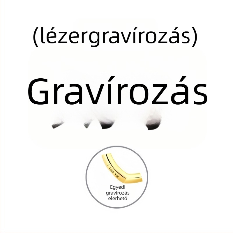 Titánacélból készült nyaklánc két szív dizájnnal, szív alakú medállal, keresztlánc stílusú, súly 5 g
