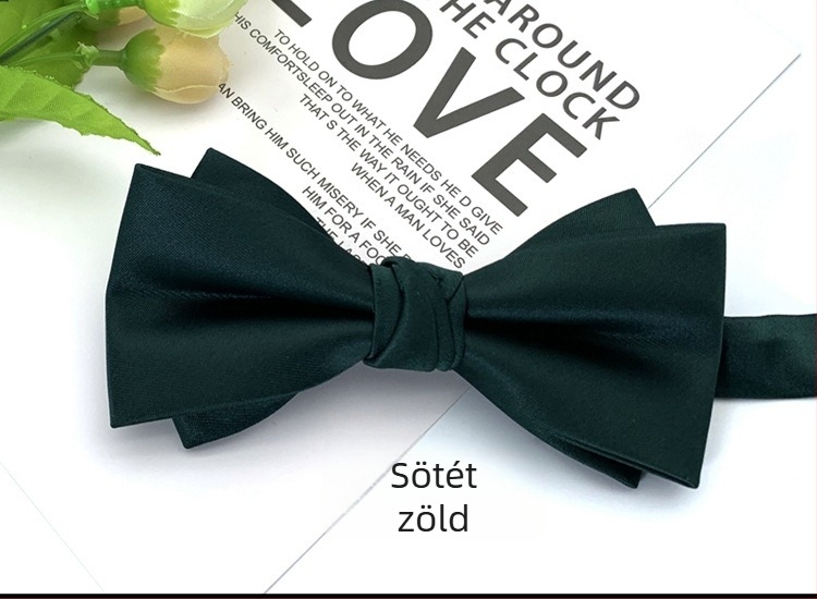 Csokornyakkendő poliészterből, uniszex, modern stílus, esküvőre alkalmas