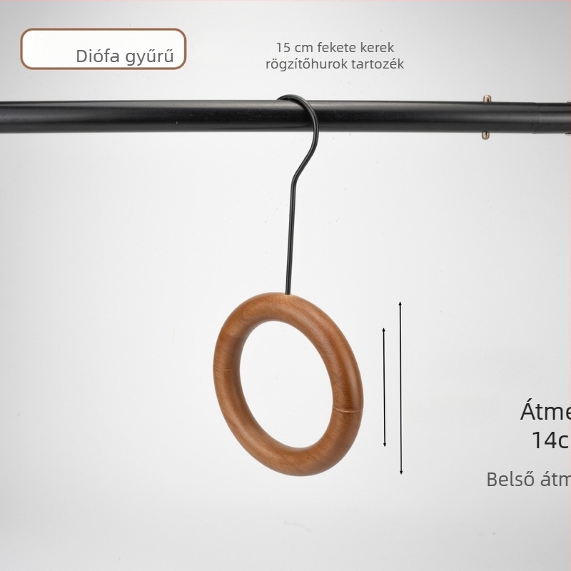 Fából készült sálrács U-alakú csipeszekkel női ruházathoz, Lipu Guangxi eredet, modern design