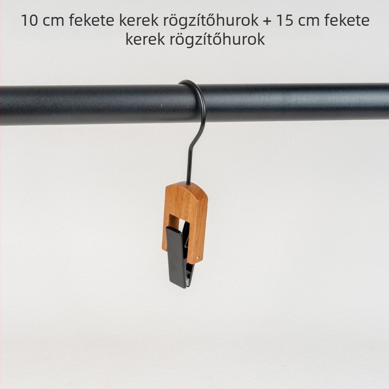 Fából készült sálrács U-alakú csipeszekkel női ruházathoz, Lipu Guangxi eredet, modern design