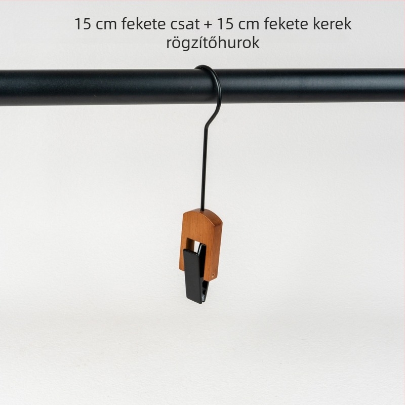 Fából készült sálrács U-alakú csipeszekkel női ruházathoz, Lipu Guangxi eredet, modern design