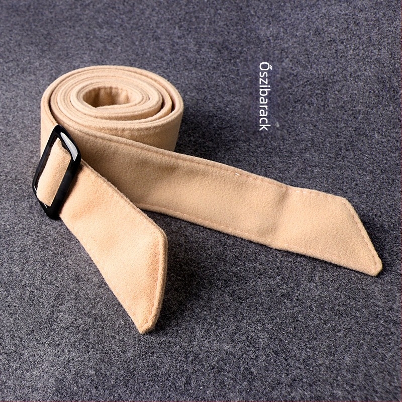 Kétszínű gyapjú öv nőknek – széles, textil öv és banta a kabátokhoz, koreai stílusú divatos kiegészítő; Anyag: Gyapjú; Csatt: Műanyag; Záródás: Automata; Szélesség: >4 cm; Stílus: Divatos városi