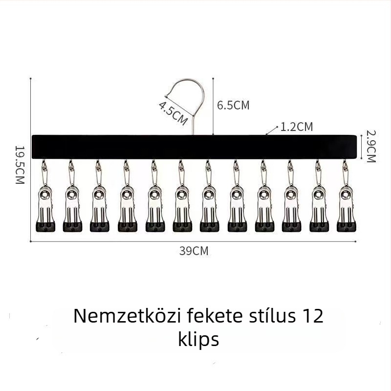 Fából készült tároló klippek – 10 vagy 12 darabos változat, fehérneműhöz, zoknikhoz és ruhákhoz, modern minimalist dizájn