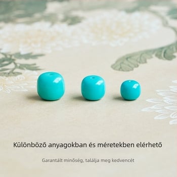 Szabad gyöngyök – kristályból, kör alakú, cseppolajos feldolgozás, nemes mintázat