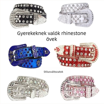 Gyerekeknek szóló dekoratív öv kövekkel az ötvözetben, uniszex divat, Pirates of the Caribbean sorozat, testreszabható