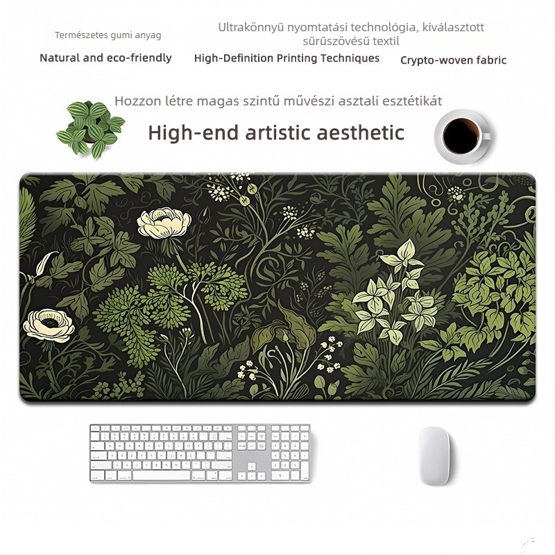 Egérpad természetes gumi alapanyagból, csúszásmentes, hőtranszfer nyomtatás, OEM testreszabás