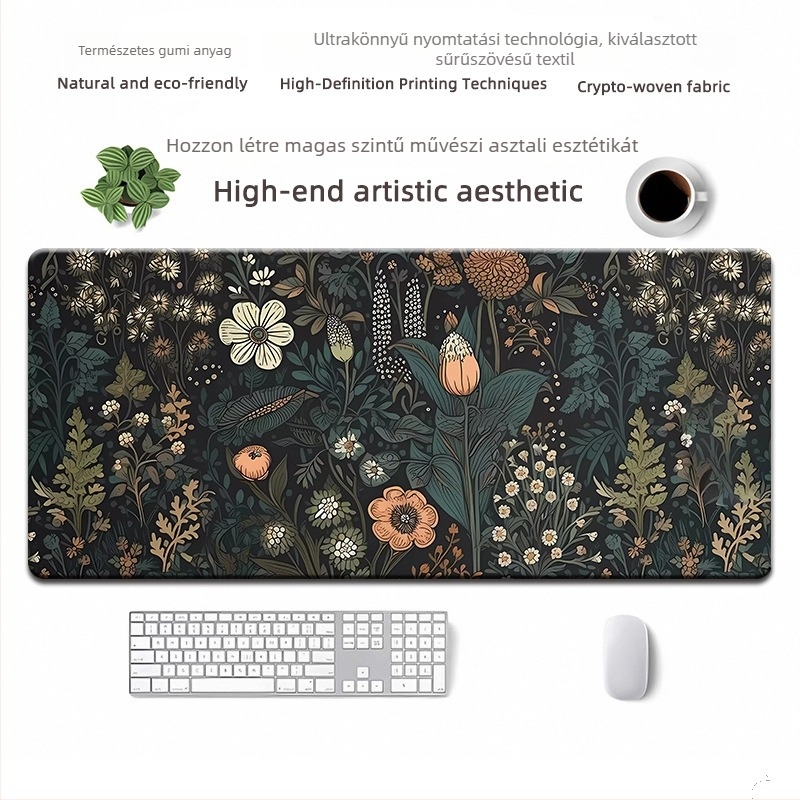 Egérpad természetes gumi alapanyagból, csúszásmentes, hőtranszfer nyomtatás, OEM testreszabás