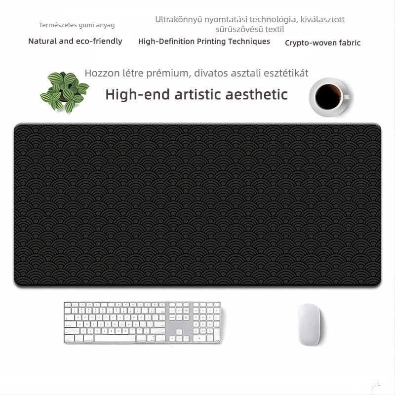 Egérpad természetes gumi alapanyagból, csúszásmentes, hőtranszfer nyomtatás, OEM testreszabás