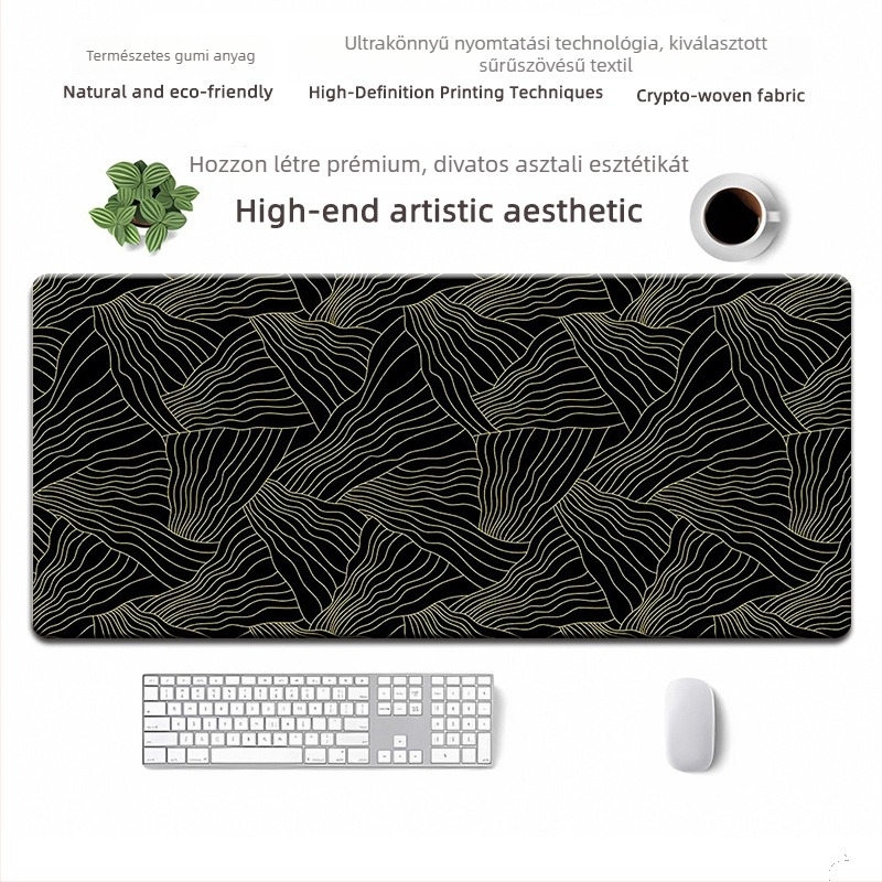 Egérpad természetes gumi alapanyagból, csúszásmentes, hőtranszfer nyomtatás, OEM testreszabás