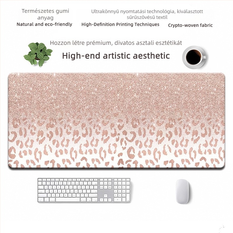 Egérpad természetes gumi alapanyagból, csúszásmentes, hőtranszfer nyomtatás, OEM testreszabás